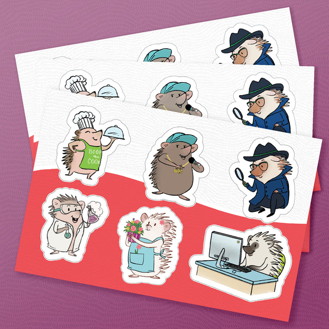 Hedgehog Sticker Sheet