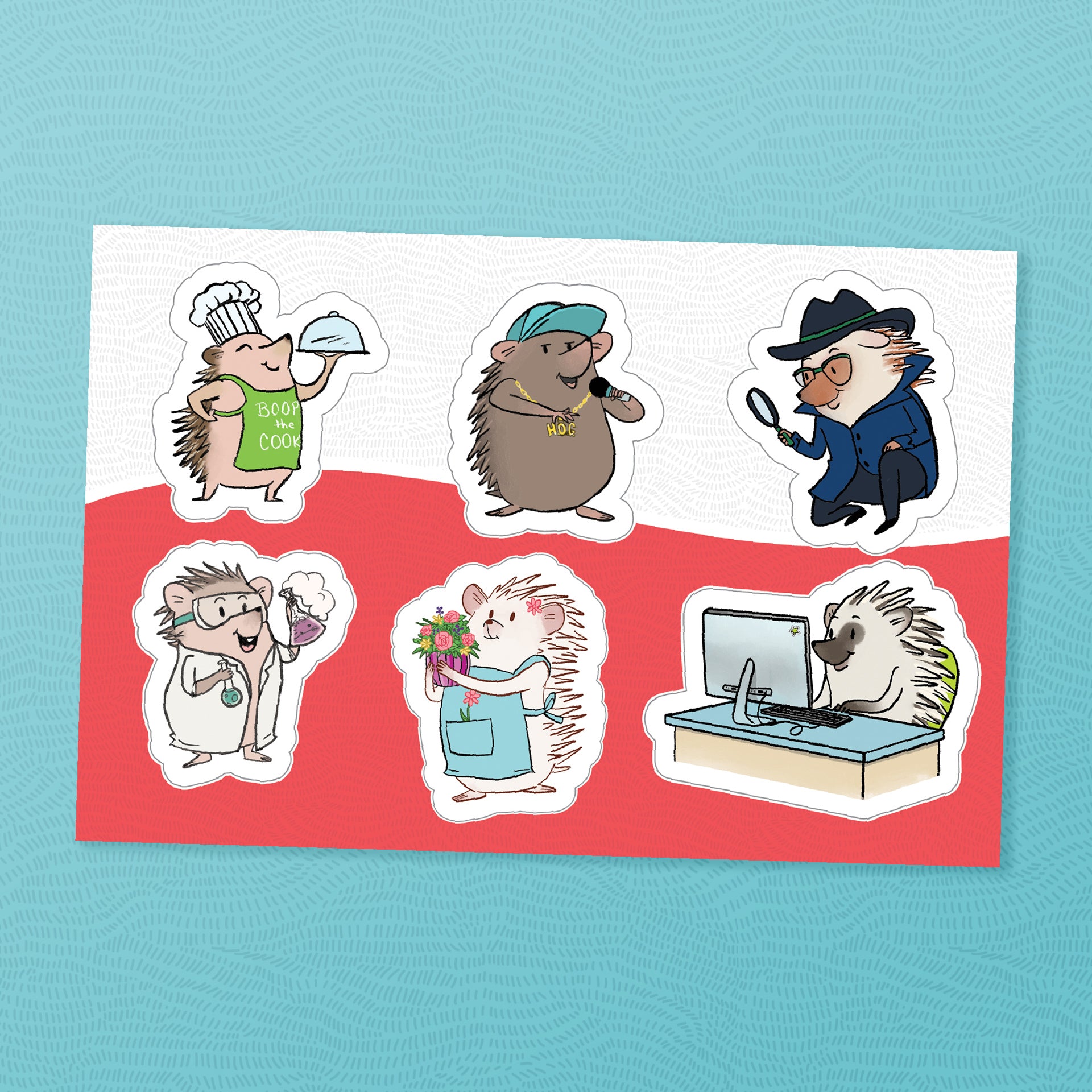 Hedgehog Sticker Sheet