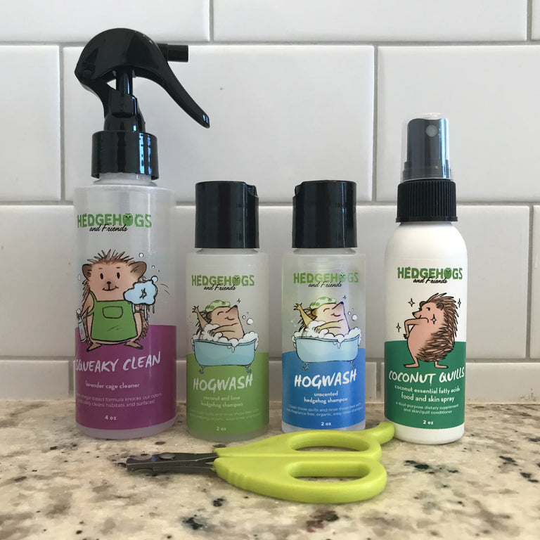 Hedgehog Gift Set includes Shampoo, Cage Cleaner, Nail Clipper and ...
