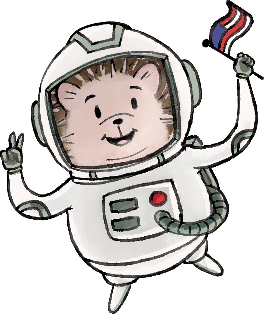 Astronaut Hedgie Sticker